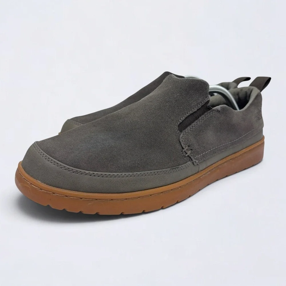 The North Face Loafers Mens Size 12 Slip On Gray Suede Gum Comfort Shoes
